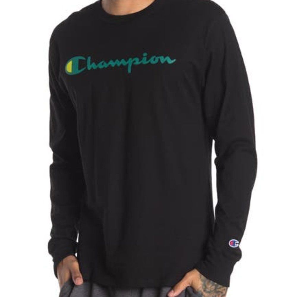Champion  Graphic Crew Neck T Shirt Size L